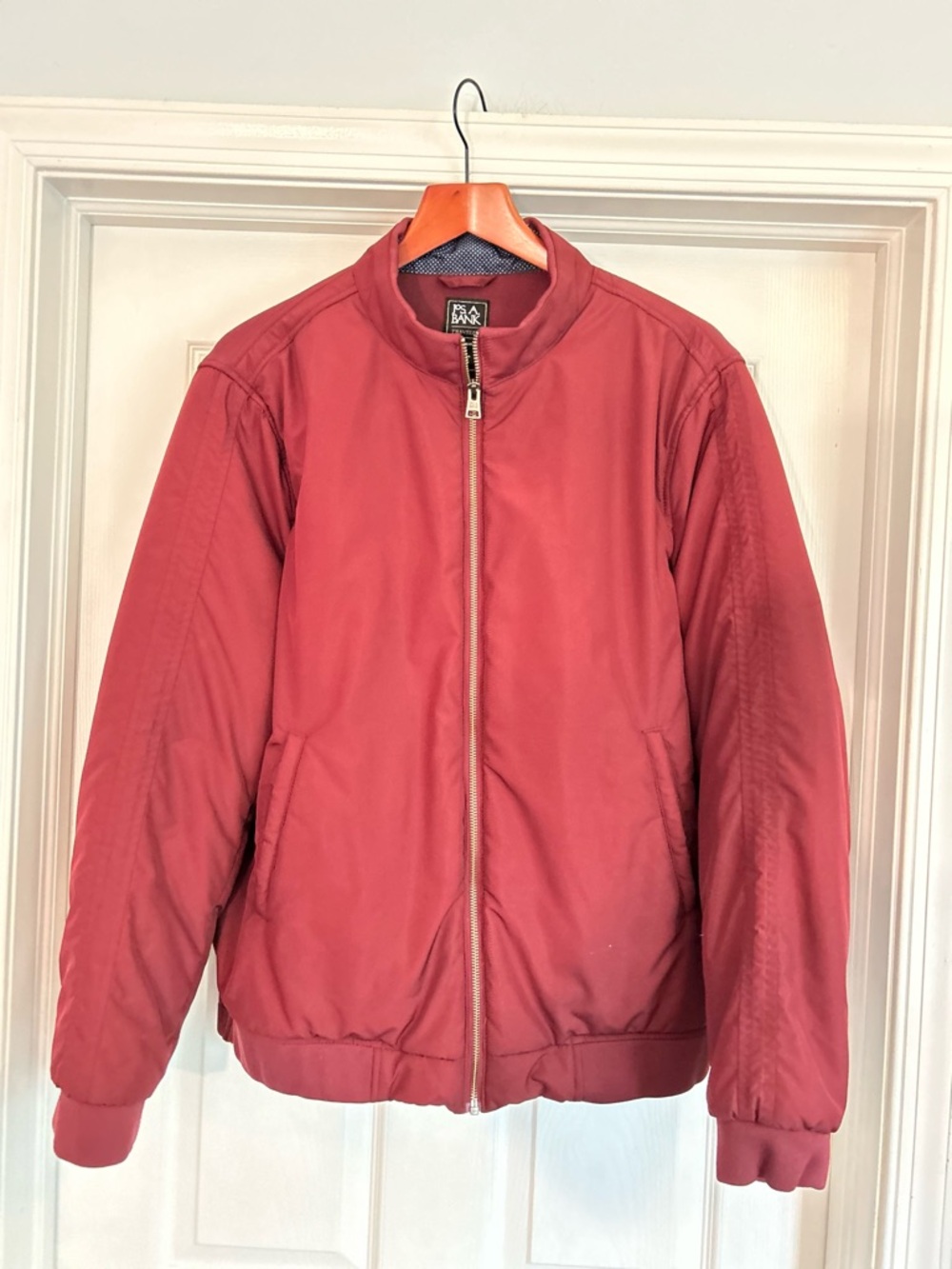 Jos. A. Bank Men's Red Bomber Jacket
